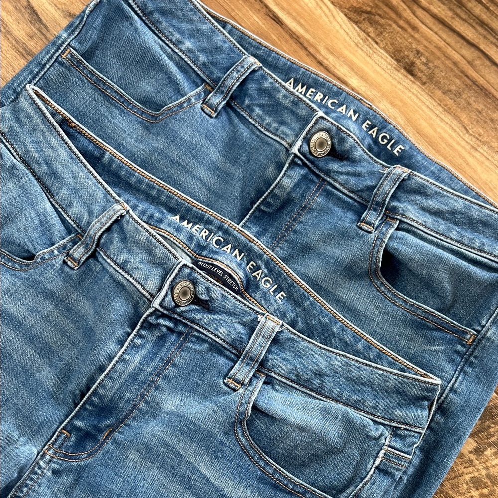 American Eagle Outfitters Light Blue Skinny Jeans - Picture 2 of 7